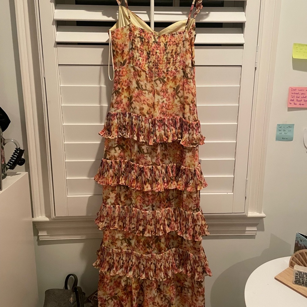 Floral Ruffle Maxi Dress